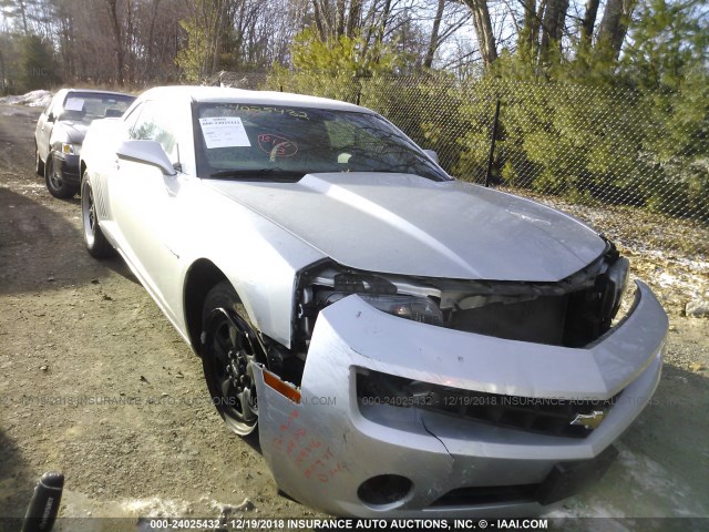 2G1FE1E36C9130971 - 2012 CHEVROLET CAMARO LS SILVER photo 1