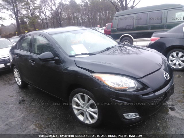 JM1BL1U66B1400209 - 2011 MAZDA 3 S BLACK photo 1