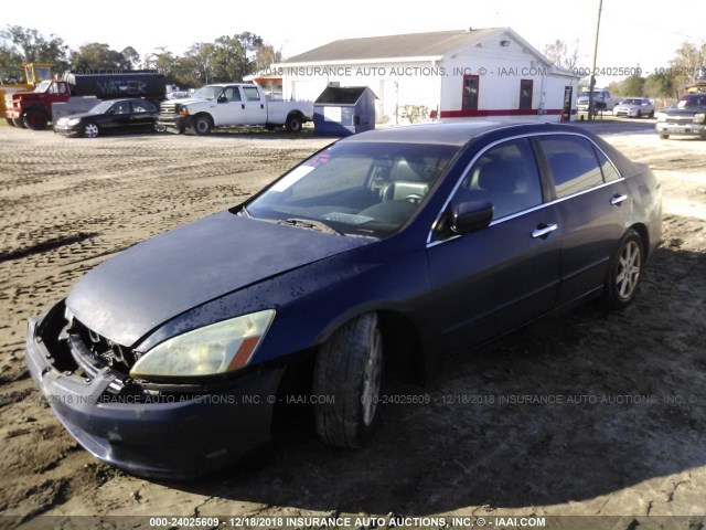 1HGCM66504A002100 - 2004 HONDA ACCORD EX BLUE photo 2