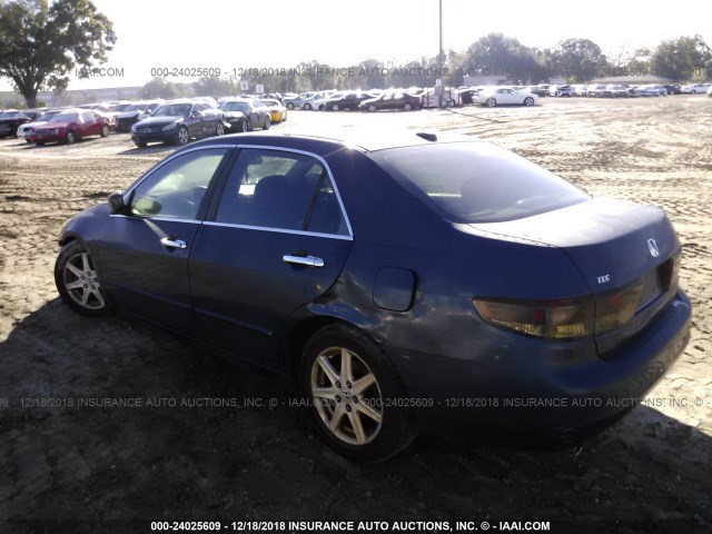 1HGCM66504A002100 - 2004 HONDA ACCORD EX BLUE photo 3