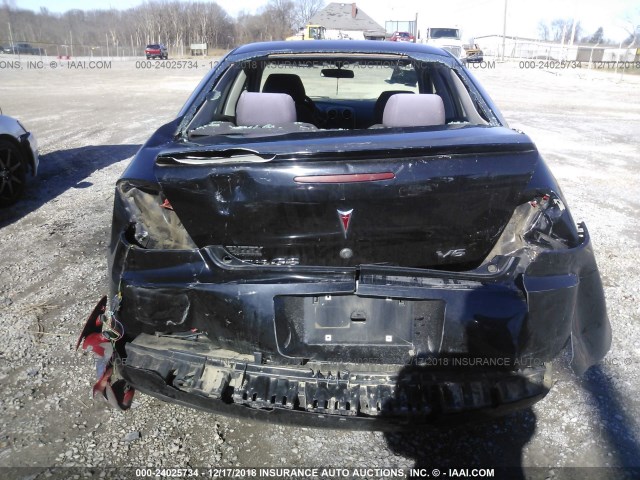 1G2ZG58N974145920 - 2007 PONTIAC G6 SE BLACK photo 6