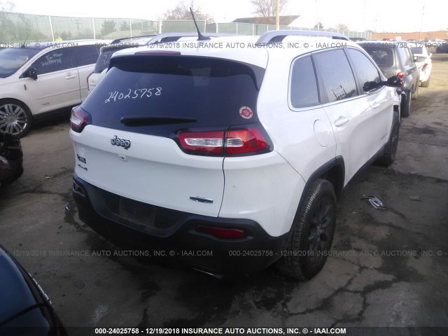 1C4PJMCS5FW563583 - 2015 JEEP CHEROKEE LATITUDE WHITE photo 4