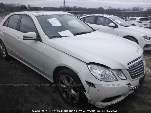 WDDHF8HB3AA097136 - 2010 MERCEDES-BENZ E 350 4MATIC WHITE photo 1