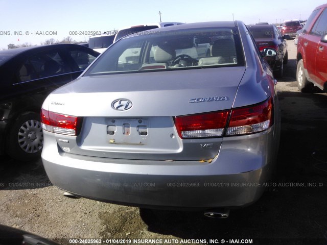 5NPEU46F57H164760 - 2007 HYUNDAI SONATA SE/LIMITED GRAY photo 6