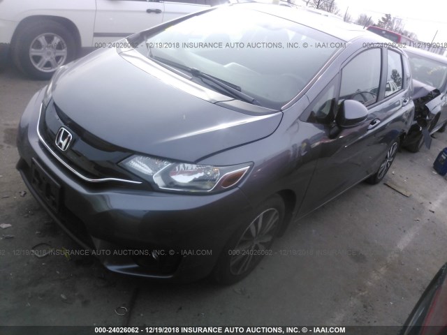 3HGGK5G73HM706558 - 2017 HONDA FIT EX/EXL GRAY photo 2