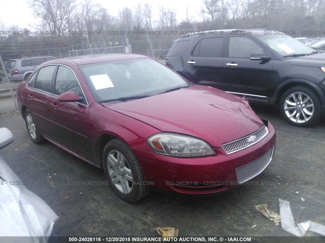 2G1WB5E37E1128714 - 2014 CHEVROLET IMPALA LIMITED LT RED photo 1