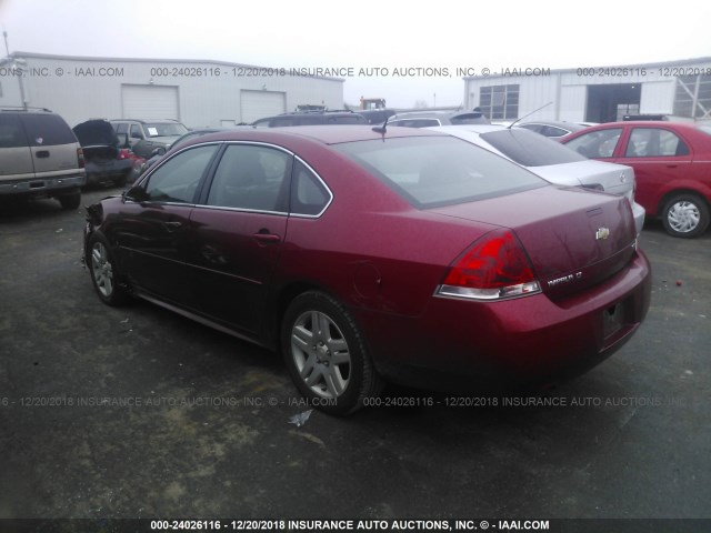 2G1WB5E37E1128714 - 2014 CHEVROLET IMPALA LIMITED LT RED photo 3