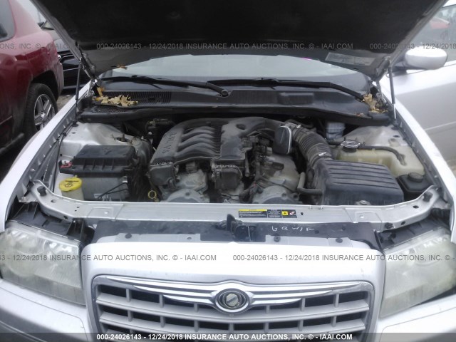 2C3AA53G55H106362 - 2005 CHRYSLER 300 TOURING SILVER photo 10