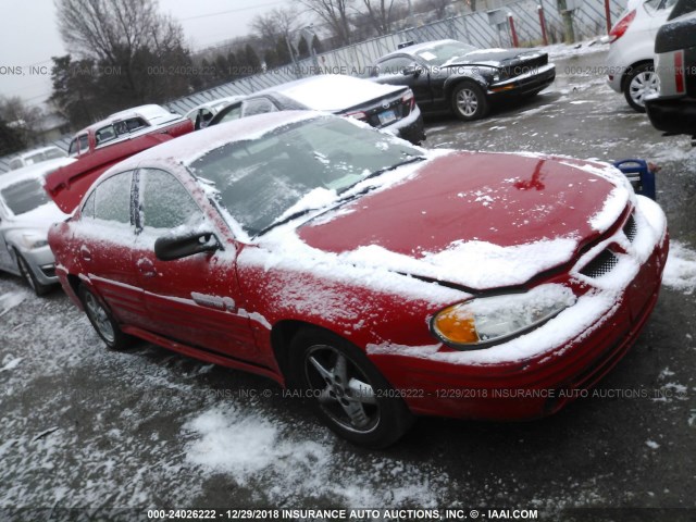 1G2NF52E31M545828 - 2001 PONTIAC GRAND AM SE1 RED photo 1