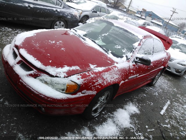 1G2NF52E31M545828 - 2001 PONTIAC GRAND AM SE1 RED photo 2