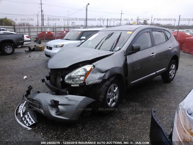 JN8AS5MT6DW541464 - 2013 NISSAN ROGUE S/SV GRAY photo 2