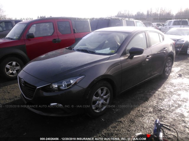 JM1BM1T79E1135796 - 2014 MAZDA 3 SV GRAY photo 2