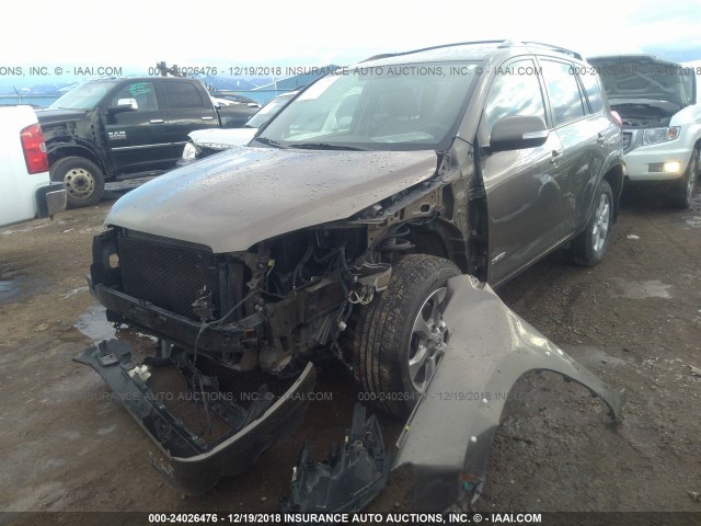 2T3DK4DVXBW037256 - 2011 TOYOTA RAV4 LIMITED BROWN photo 2