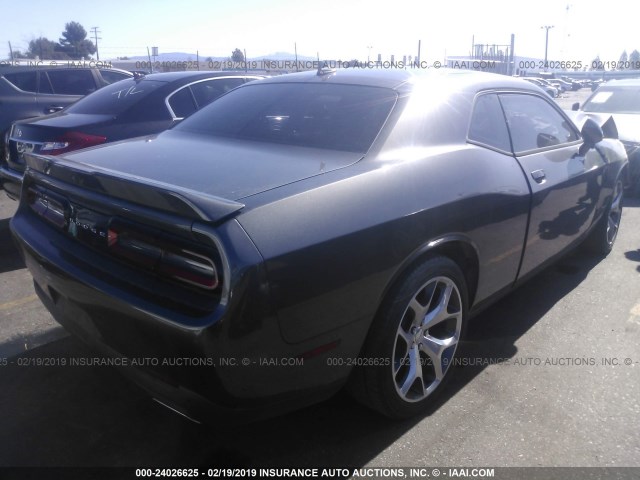 2C3CDZBG5FH724341 - 2015 DODGE CHALLENGER SXT PLUS GRAY photo 4