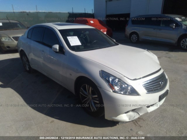 JN1CV6AR9FM523178 - 2015 INFINITI Q40 WHITE photo 1