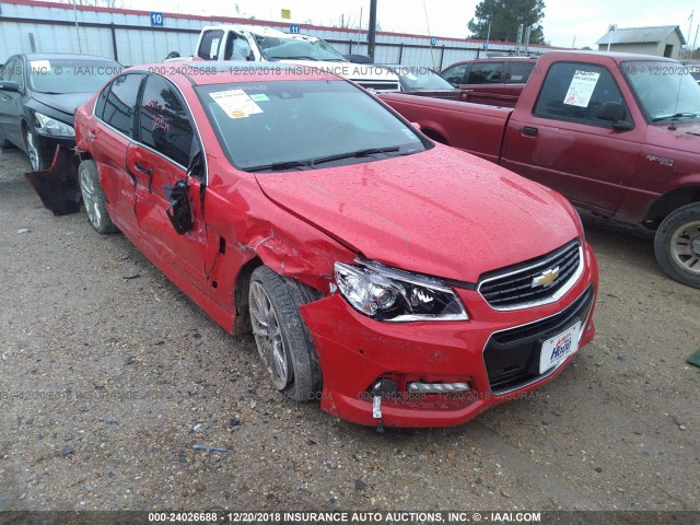 6G3F15RW1FL107354 - 2015 CHEVROLET SS RED photo 1