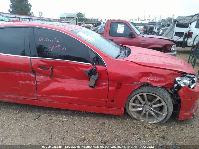 6G3F15RW1FL107354 - 2015 CHEVROLET SS RED photo 6