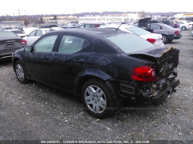 1B3BD4FB5BN588515 - 2011 DODGE AVENGER EXPRESS BLACK photo 3