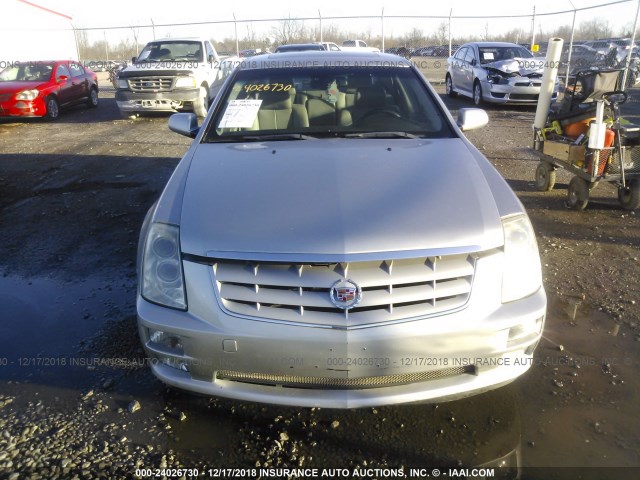 1G6DW677560218386 - 2006 CADILLAC STS SILVER photo 6