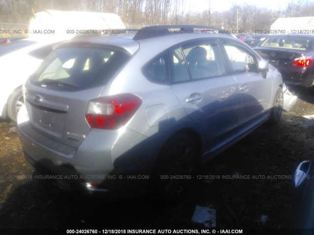 JF1GPAL62D2801853 - 2013 SUBARU IMPREZA SPORT PREMIUM SILVER photo 4