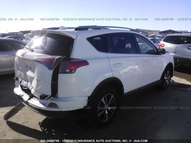 JTMWFREV8JJ155697 - 2018 TOYOTA RAV4 ADVENTURE/XLE 白色 照片 4