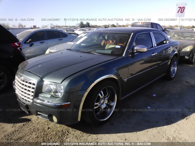 2C3LA63H46H239171 - 2006 CHRYSLER 300C GREEN photo 2