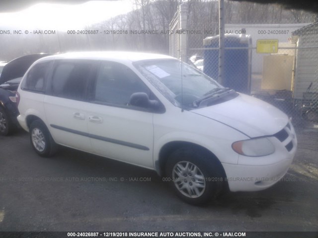 1B4GP45302B709942 - 2002 DODGE CARAVAN SPORT WHITE photo 1