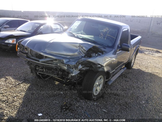 1FTYR10U35PA43716 - 2005 FORD RANGER GRAY photo 2