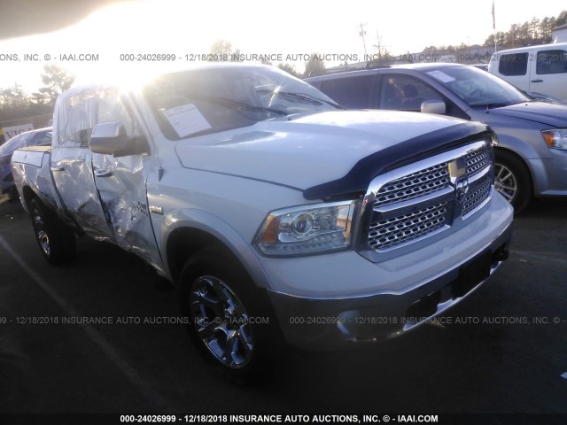 1C6RR7NT8DS648082 - 2013 RAM 1500 LARAMIE WHITE photo 1