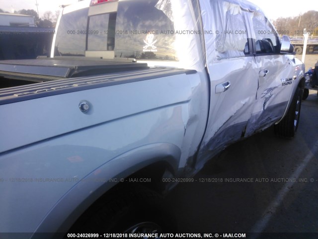 1C6RR7NT8DS648082 - 2013 RAM 1500 LARAMIE WHITE photo 6