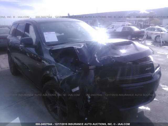 1C4SDJGJ6JC175421 - 2018 DODGE DURANGO SRT BLACK photo 1