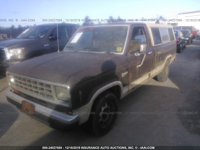 1FTBR10A1GUD00629 - 1986 FORD RANGER BROWN photo 2