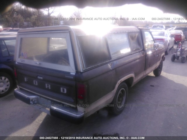 1FTBR10A1GUD00629 - 1986 FORD RANGER BROWN photo 4