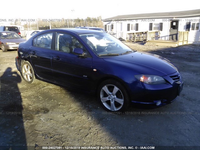 JM1BK324961476318 - 2006 MAZDA 3 S Dark Blue photo 1