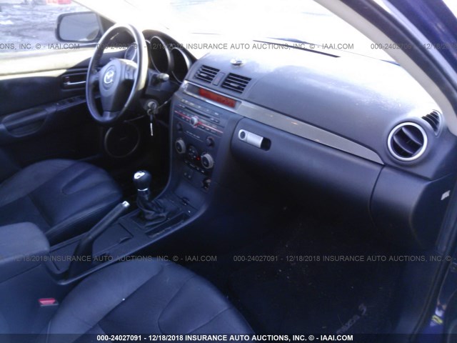 JM1BK324961476318 - 2006 MAZDA 3 S Dark Blue photo 5