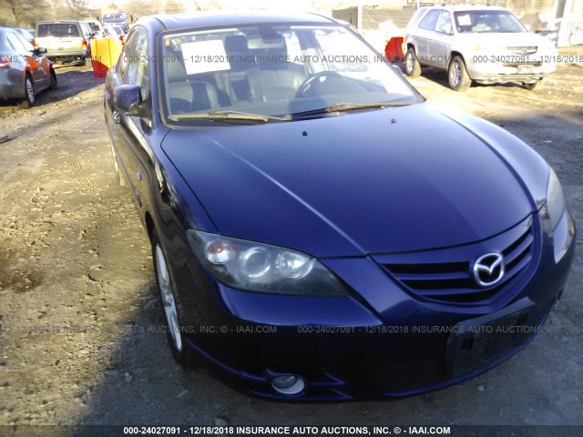 JM1BK324961476318 - 2006 MAZDA 3 S Dark Blue photo 6