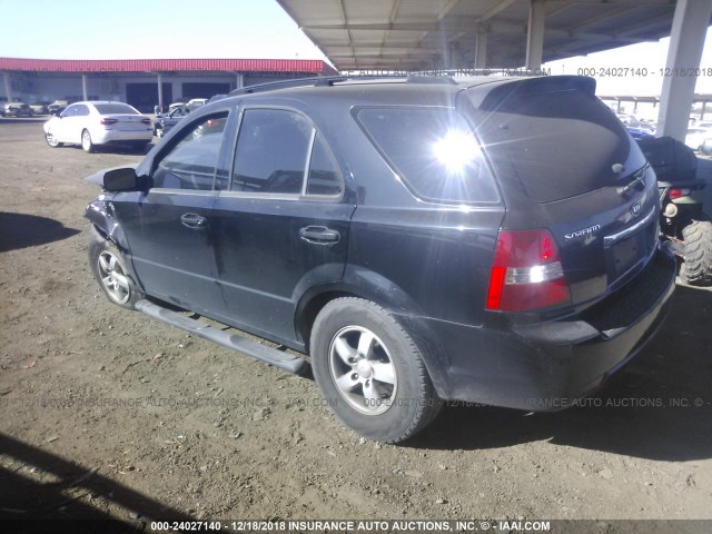 KNDJD735285830843 - 2008 KIA SORENTO EX/LX BLACK photo 3