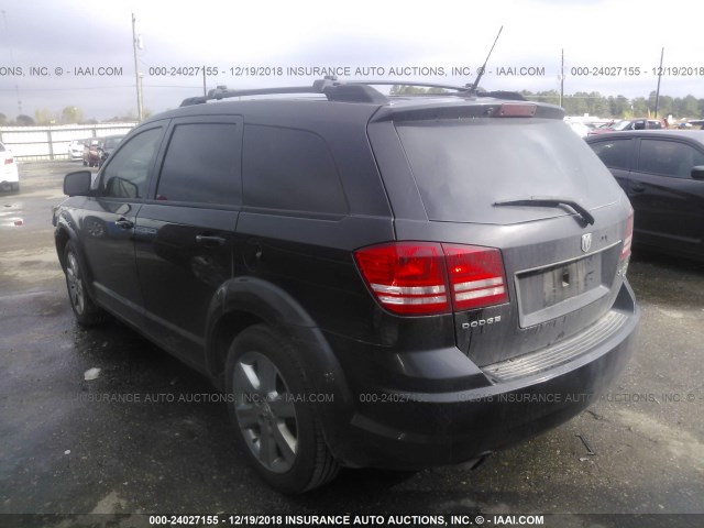 3D4PG5FVXAT135200 - 2010 DODGE JOURNEY SXT BLACK photo 3