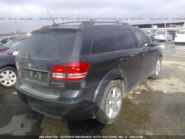 3D4PG5FVXAT135200 - 2010 DODGE JOURNEY SXT BLACK photo 4