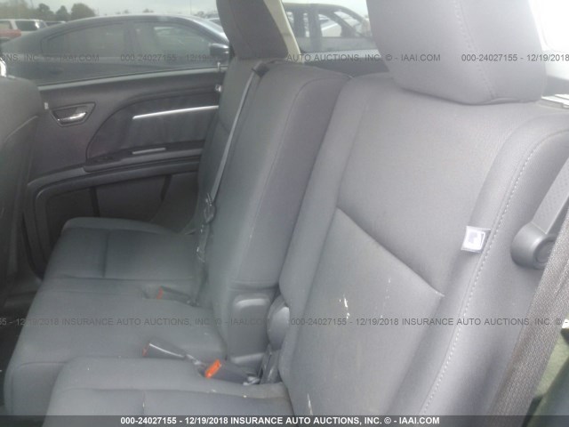 3D4PG5FVXAT135200 - 2010 DODGE JOURNEY SXT BLACK photo 8