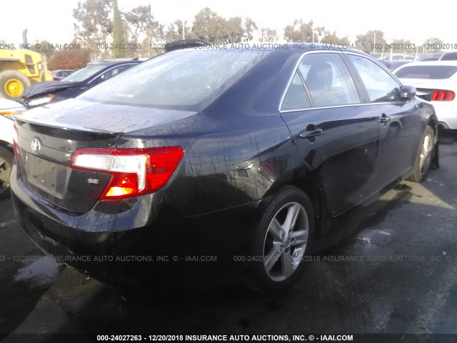 4T1BF1FKXEU438199 - 2014 TOYOTA CAMRY L/SE/LE/XLE 黑色 照片 4