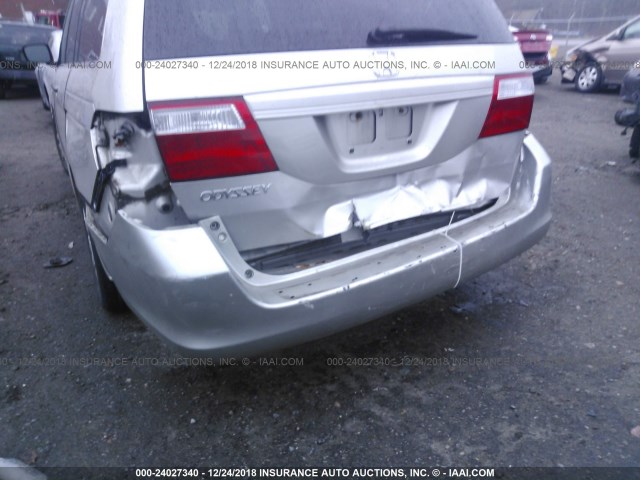 5FNRL38206B102334 - 2006 HONDA ODYSSEY LX SILVER photo 6