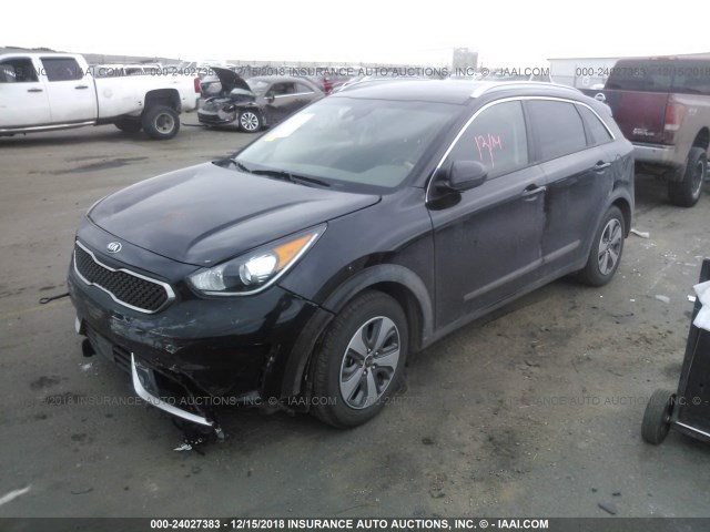 KNDCB3LC1J5156731 - 2018 KIA NIRO FE/LX BLACK photo 2