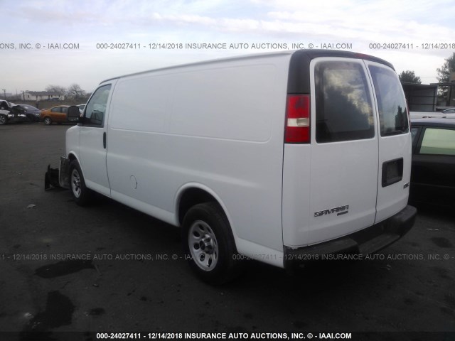 1GTS7AFX7E1117820 - 2014 GMC SAVANA G1500 WHITE photo 3