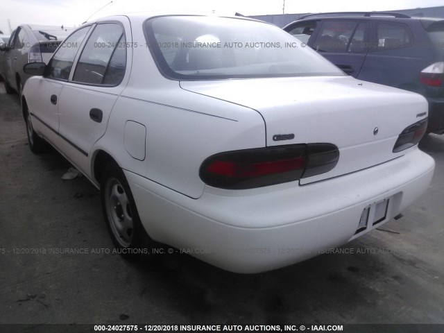 1Y1SK5367RZ003191 - 1994 GEO PRIZM LSI WHITE photo 3