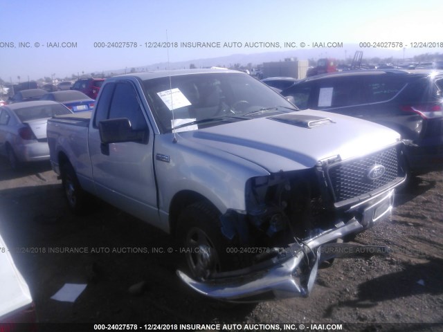 1FTRF12W54NB82204 - 2004 FORD F150 SILVER photo 1