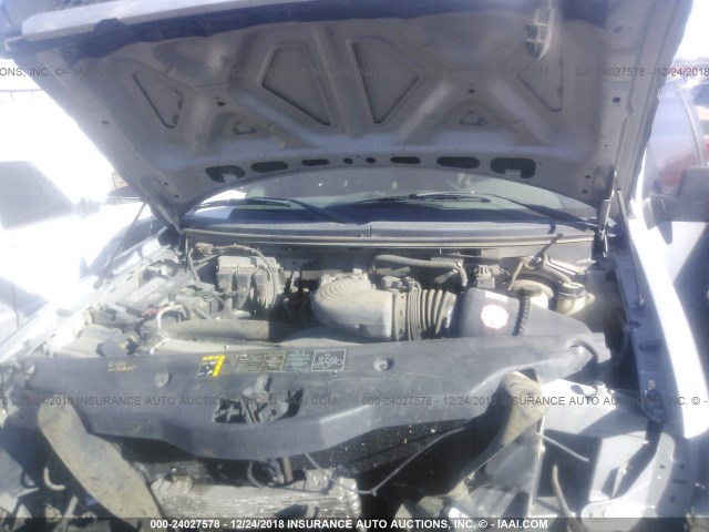 1FTRF12W54NB82204 - 2004 FORD F150 SILVER photo 10