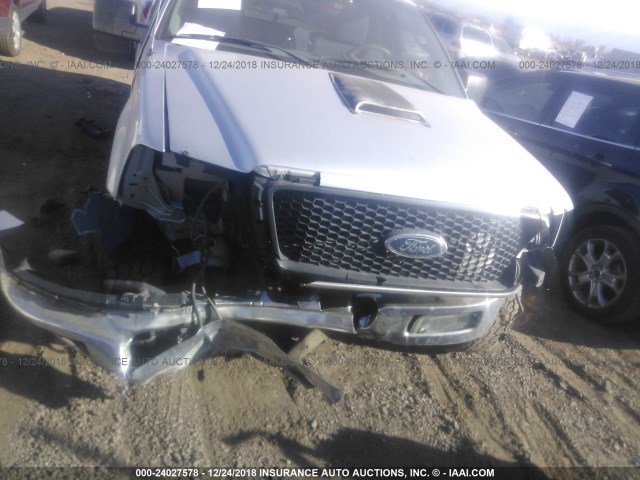 1FTRF12W54NB82204 - 2004 FORD F150 SILVER photo 6