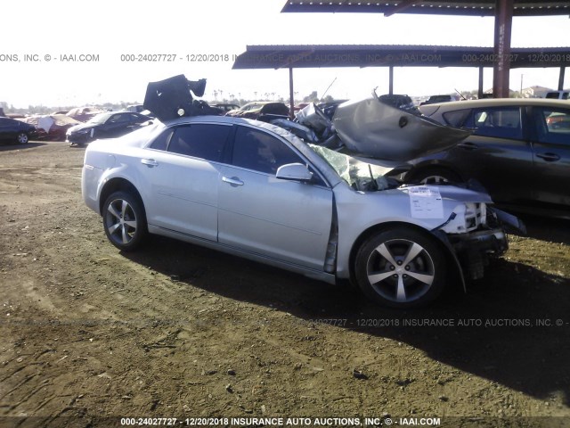 1G1ZC5EU9CF330009 - 2012 CHEVROLET MALIBU 1LT SILVER photo 1