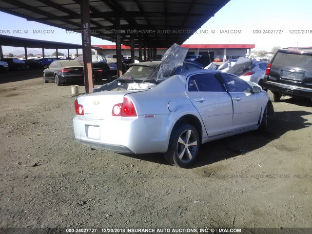 1G1ZC5EU9CF330009 - 2012 CHEVROLET MALIBU 1LT SILVER photo 4